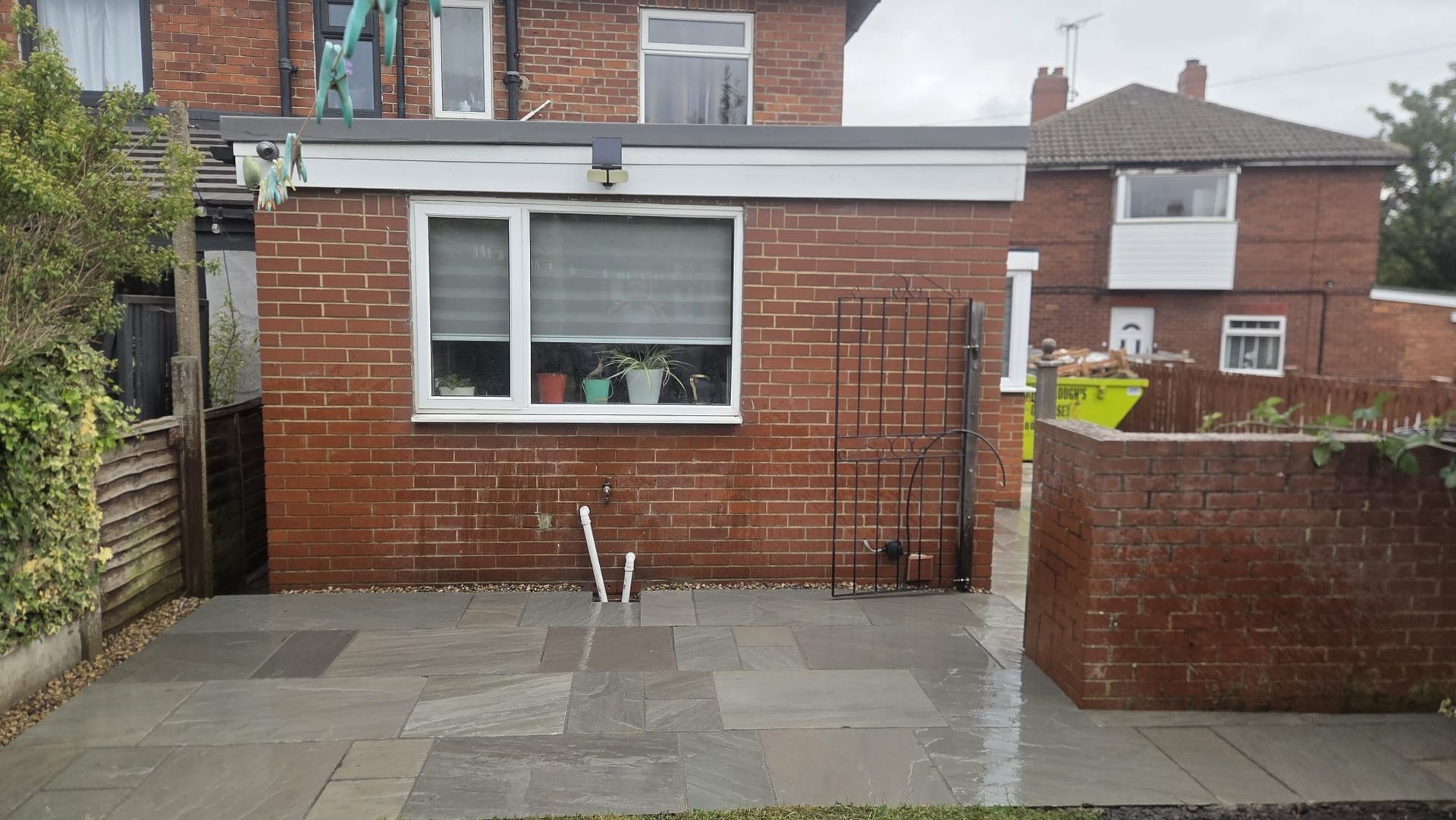 Kandla Grey Indian stone flag paving in Wortley